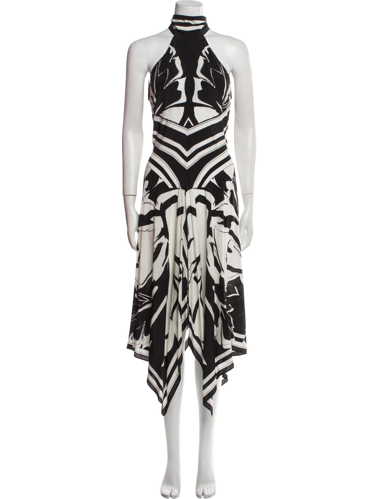 Roberto Cavalli Silk Midi Length Dress