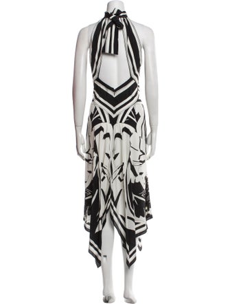 Roberto Cavalli Silk Midi Length Dress