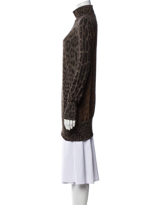 Roberto Cavalli Cashmere Animal Print Sweater