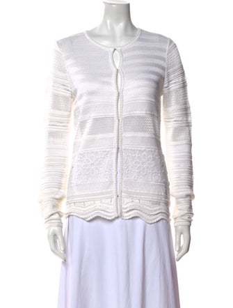 Roberto Cavalli Striped Scoop Neck Sweater