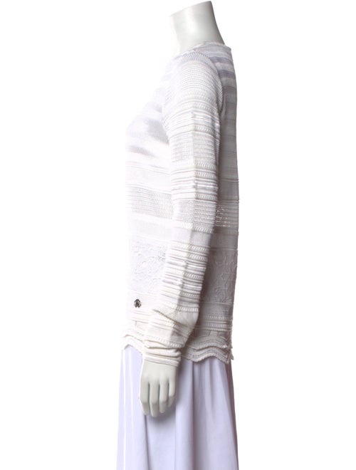 Roberto Cavalli Striped Scoop Neck Sweater