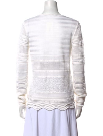 Roberto Cavalli Striped Scoop Neck Sweater