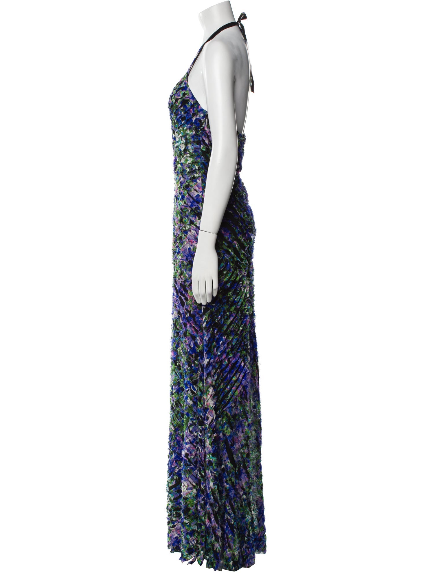 Roberto Cavalli Silk Long Dress