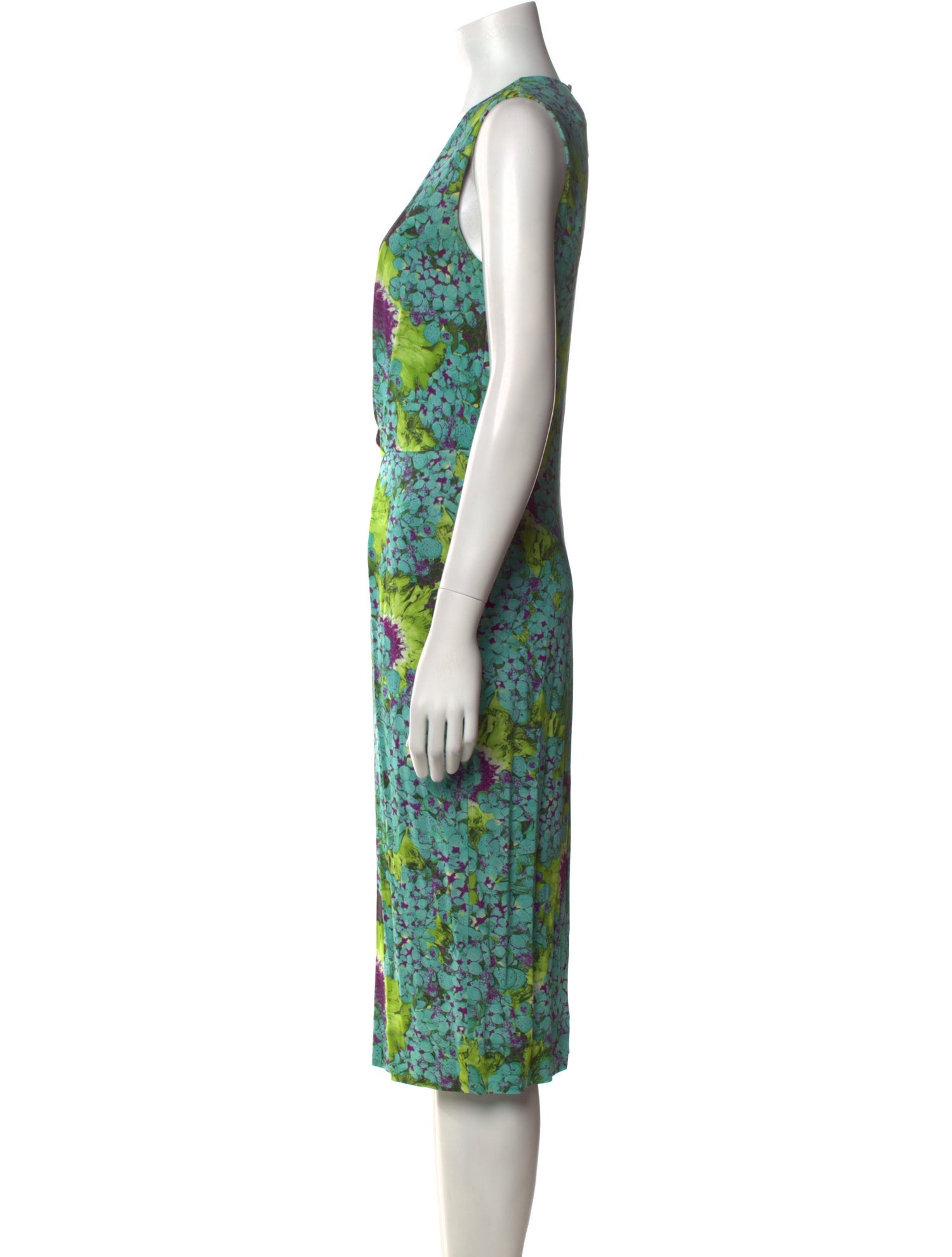 Roberto Cavalli Printed Midi Length Dress