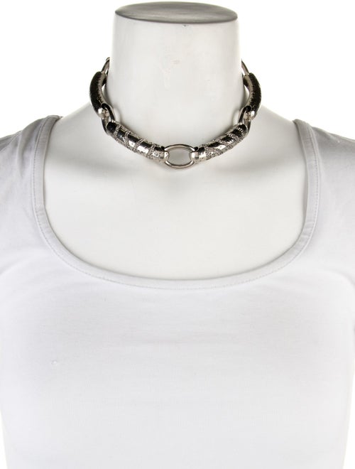 Roberto Cavalli Crystal Choker Necklace