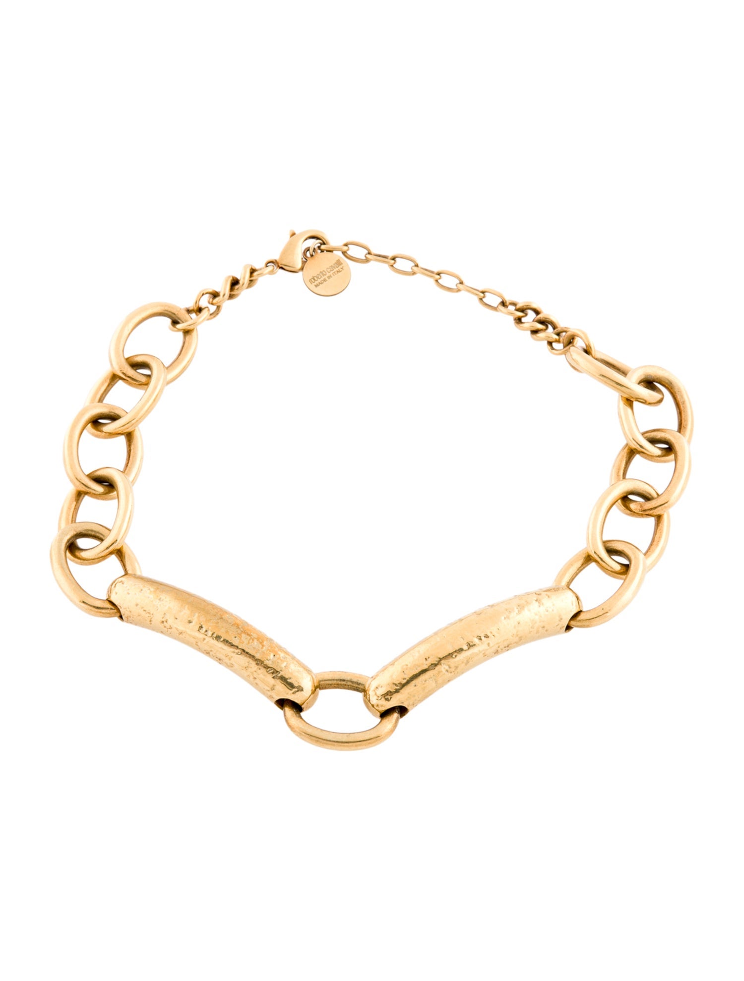 Roberto Cavalli Chain Link Choker Necklace