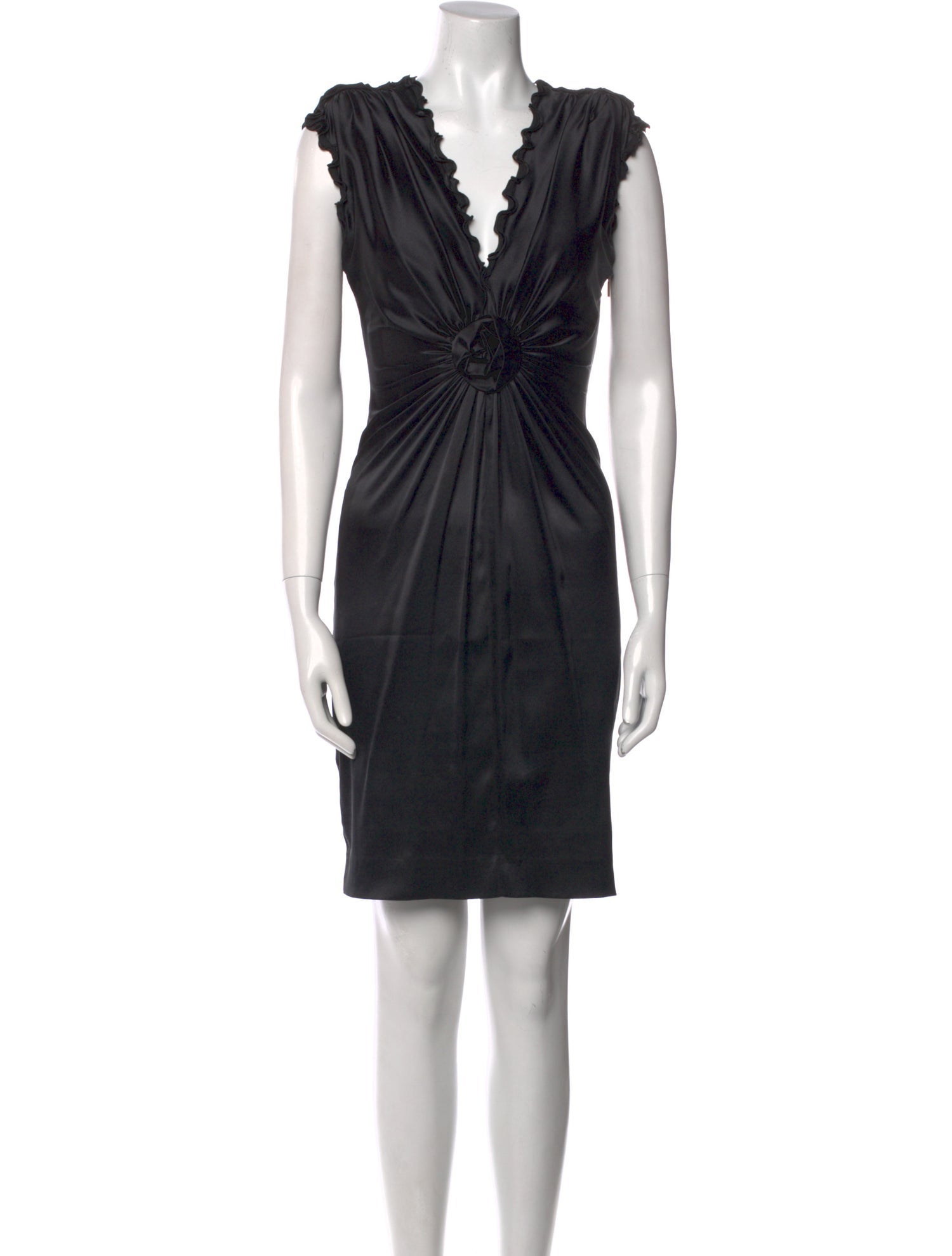 Roberto Cavalli Silk Knee-Length Dress