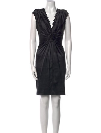Roberto Cavalli Silk Knee-Length Dress