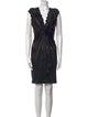 Roberto Cavalli Silk Knee-Length Dress