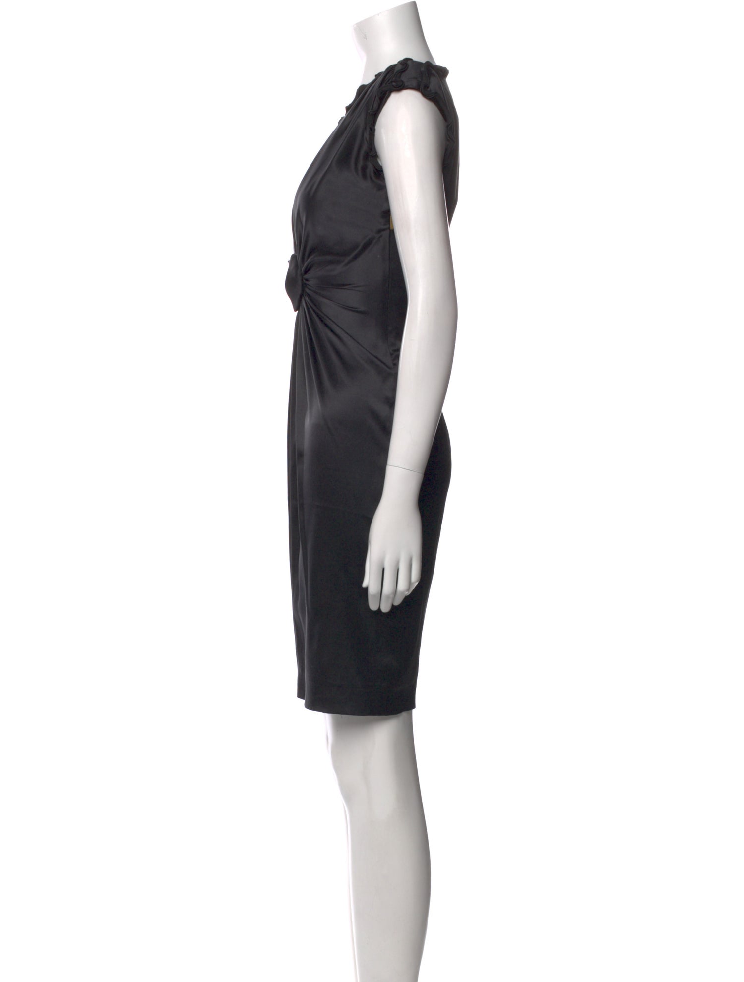 Roberto Cavalli Silk Knee-Length Dress