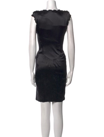 Roberto Cavalli Silk Knee-Length Dress