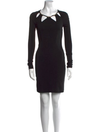 Roberto Cavalli V-Neck Mini Dress