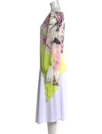 Roberto Cavalli Silk Floral Print Tunic
