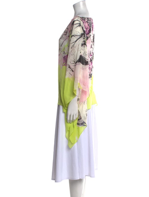 Roberto Cavalli Silk Floral Print Tunic