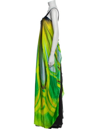 Roberto Cavalli Printed Long Dress