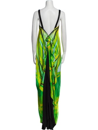 Roberto Cavalli Printed Long Dress