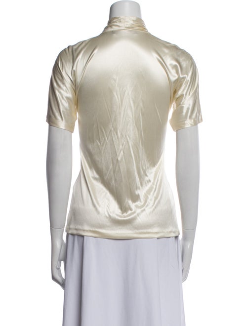 Roberto Cavalli V-Neck Short Sleeve Blouse