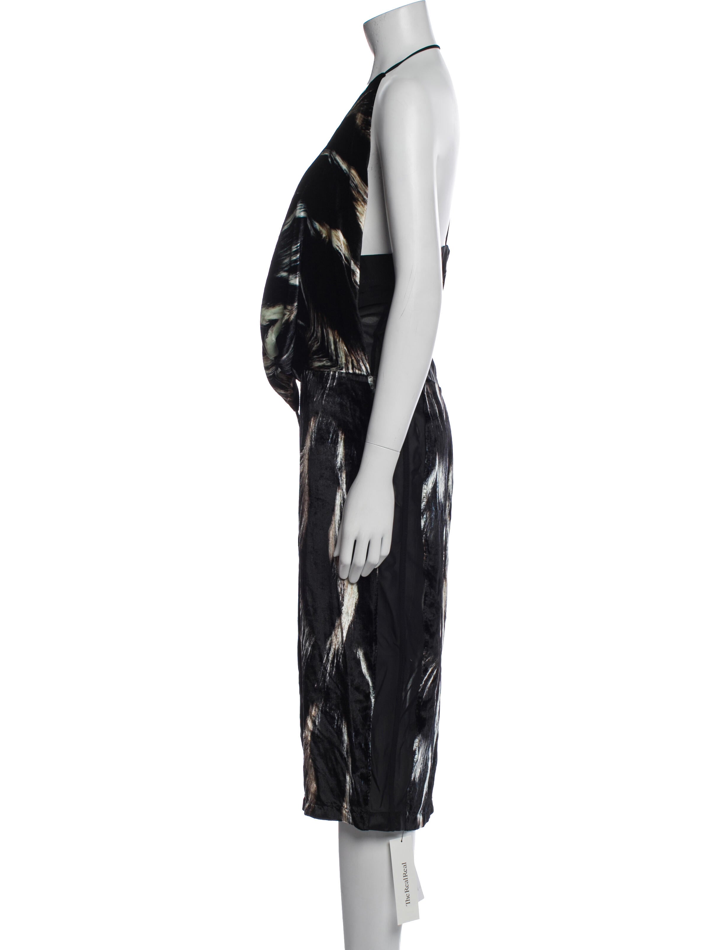 Roberto Cavalli Printed Midi Length Dress w/ Tags