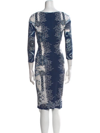Roberto Cavalli Printed Knee-Length Dress