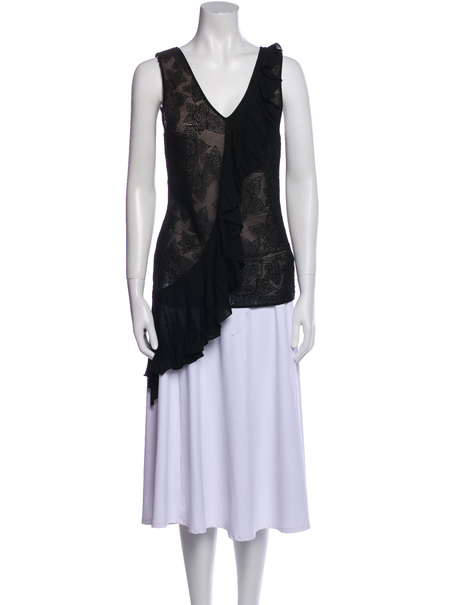 Roberto Cavalli V-Neck Sleeveless Tunic