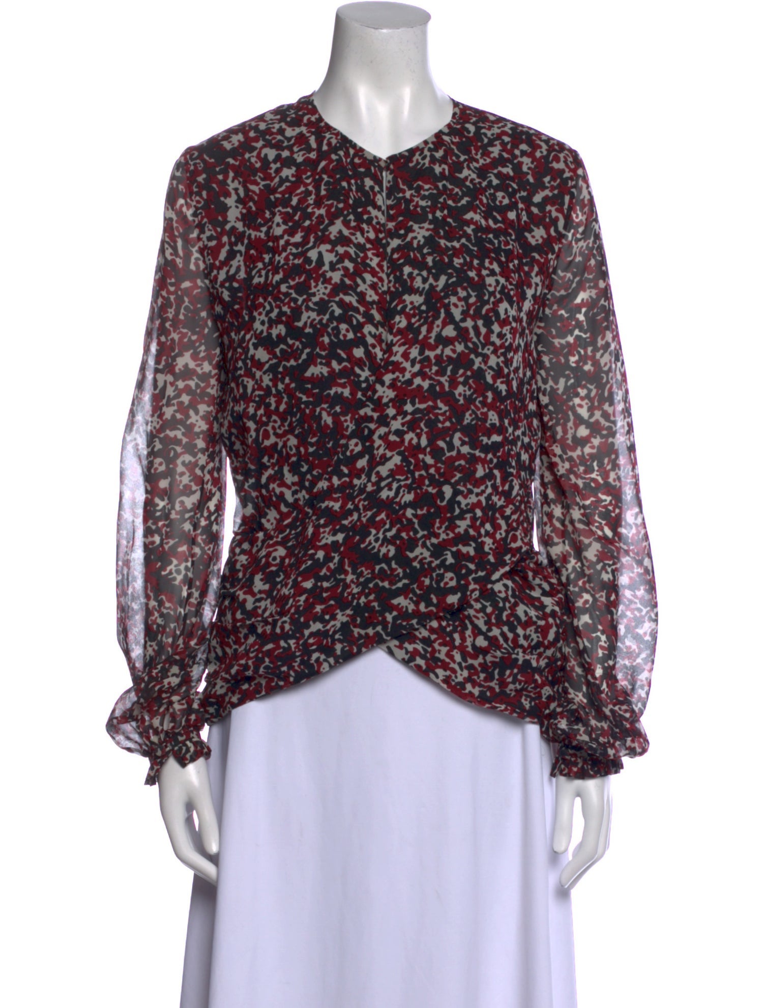 Roberto Cavalli Silk Printed Blouse