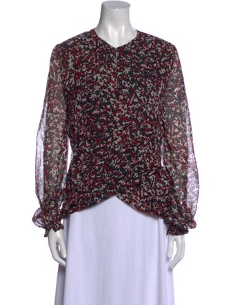 Roberto Cavalli Silk Printed Blouse