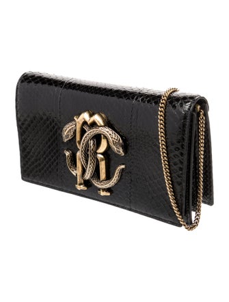Roberto Cavalli Snakeskin Clutch