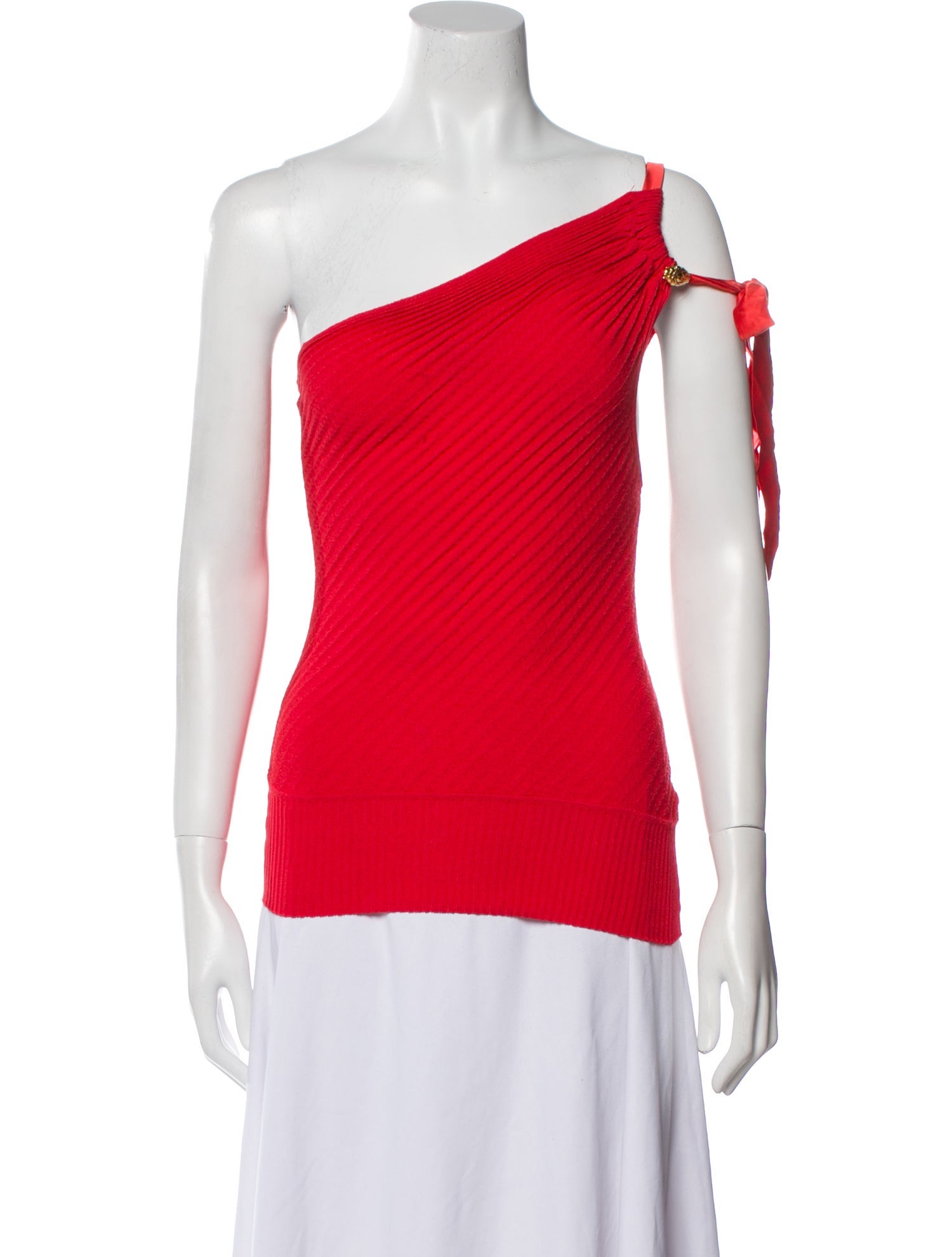 Roberto Cavalli One-Shoulder Sleeveless Top