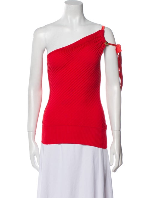 Roberto Cavalli One-Shoulder Sleeveless Top