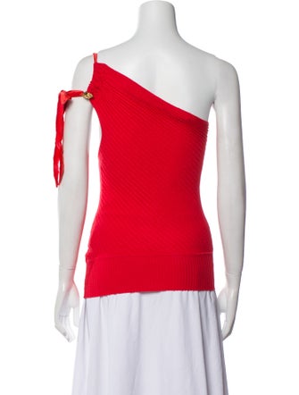 Roberto Cavalli One-Shoulder Sleeveless Top