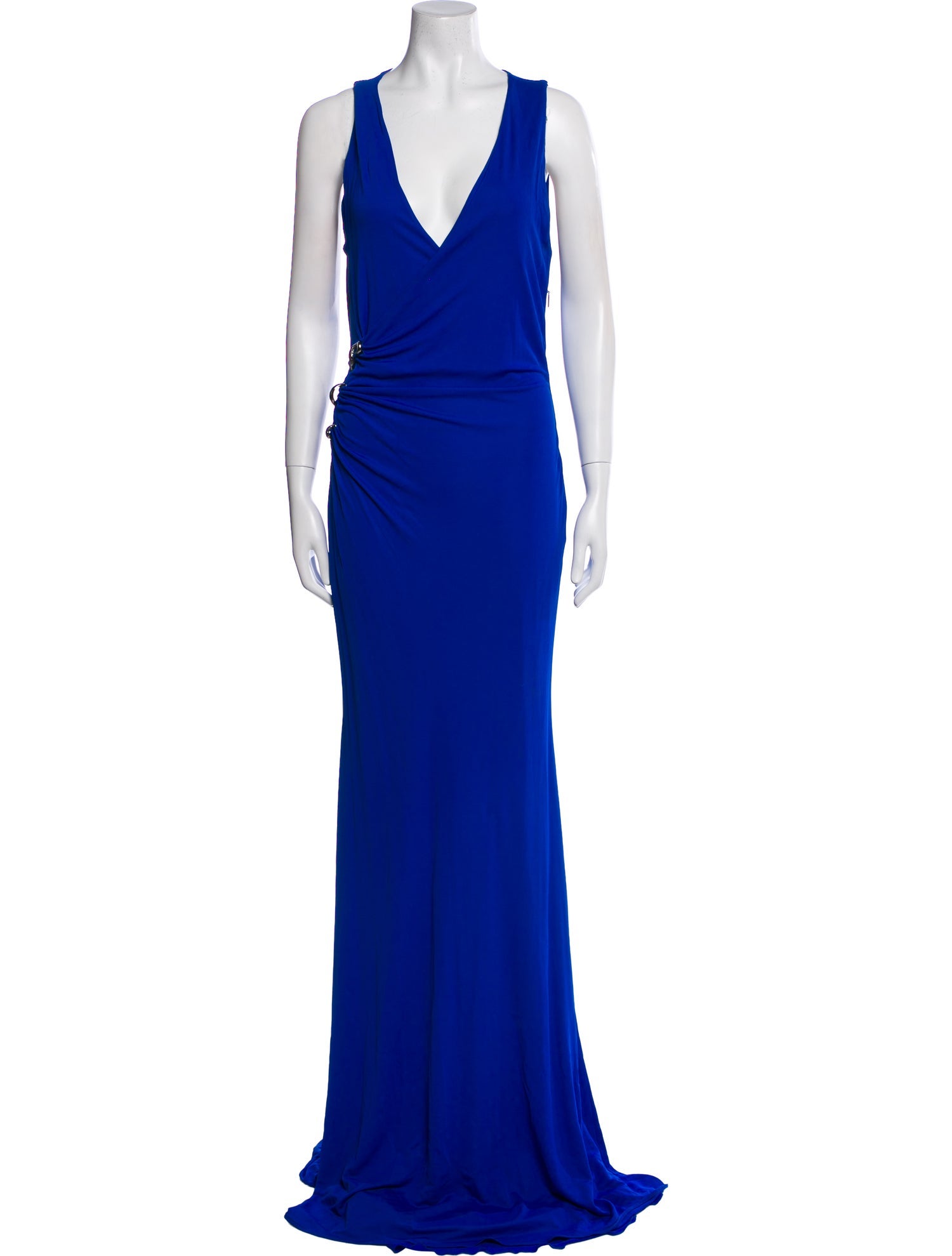 Roberto Cavalli V-Neck Long Dress