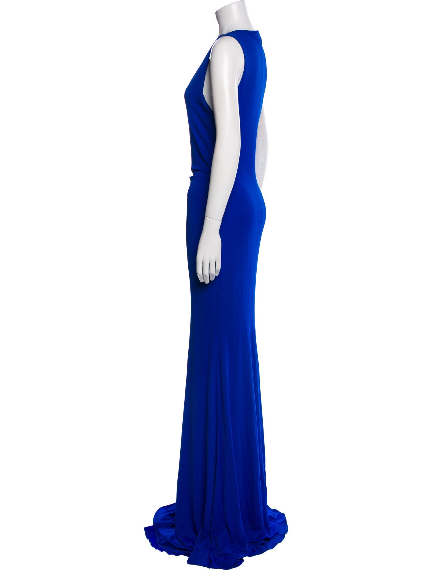 Roberto Cavalli V-Neck Long Dress