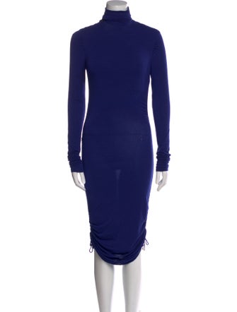 Roberto Cavalli Turtleneck Long Dress