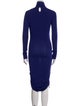 Roberto Cavalli Turtleneck Long Dress