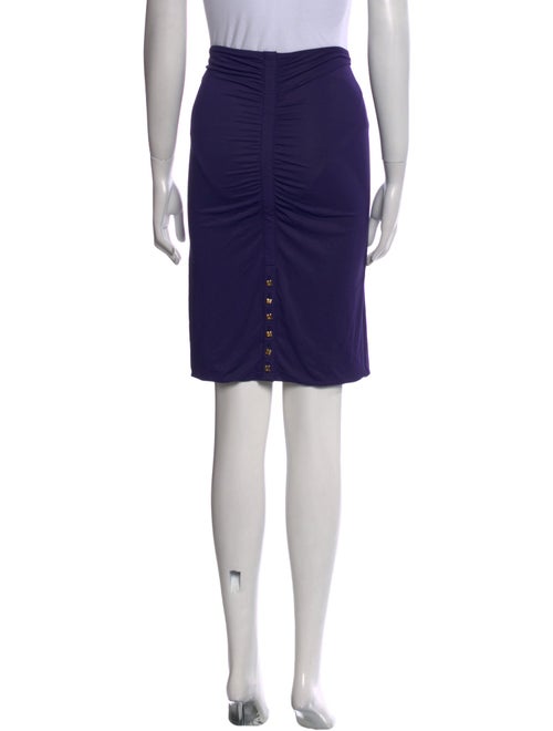 Roberto Cavalli Pleated Accents Knee-Length Skirt