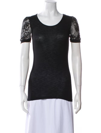 Roberto Cavalli Scoop Neck Short Sleeve T-Shirt
