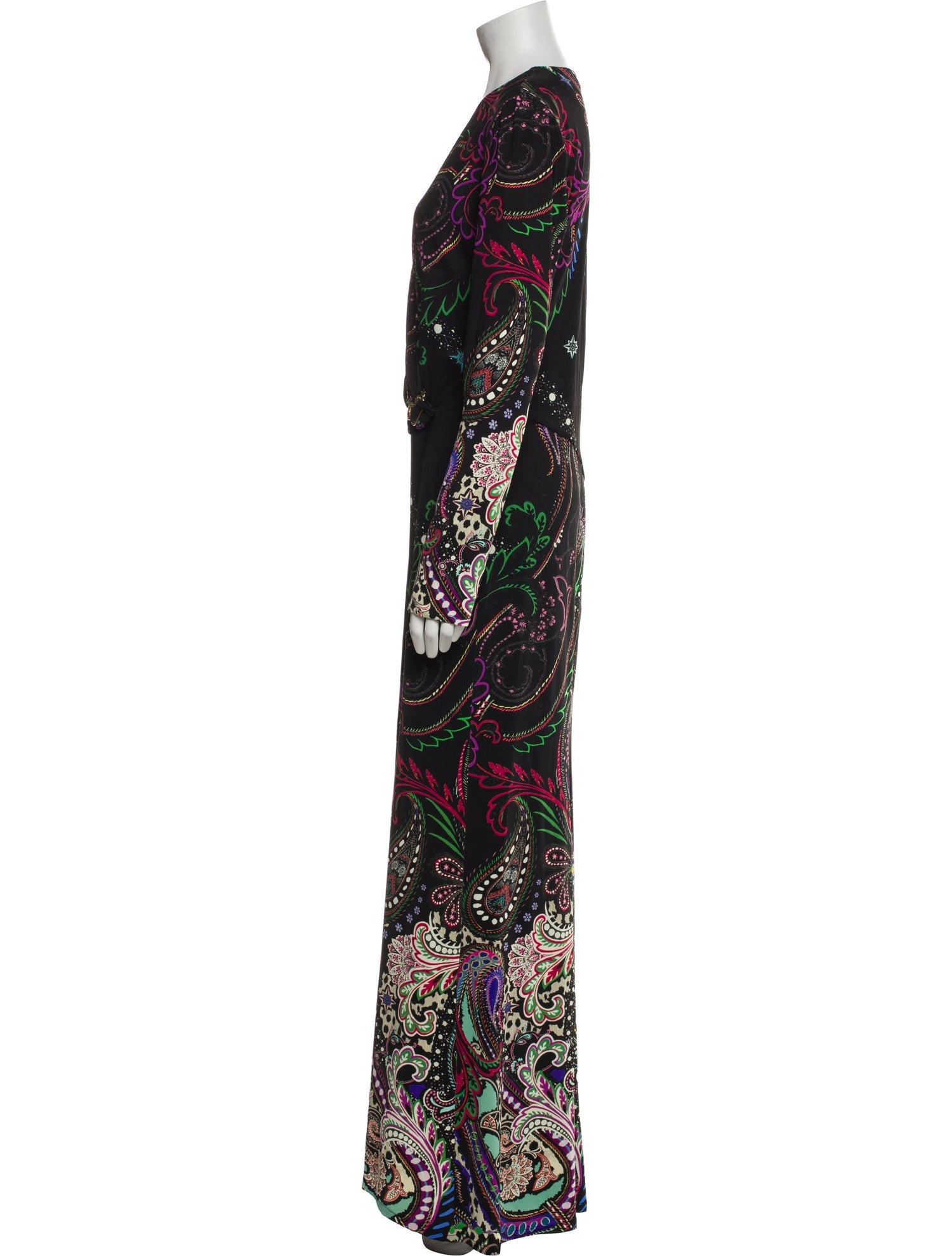 Roberto Cavalli Paisley Print Long Dress