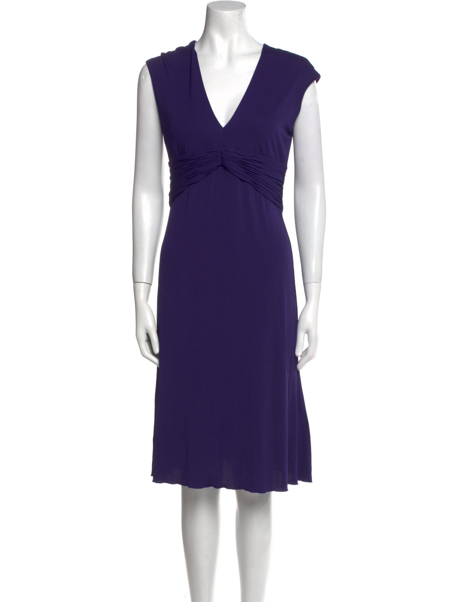 Roberto Cavalli V-Neck Knee-Length Dress