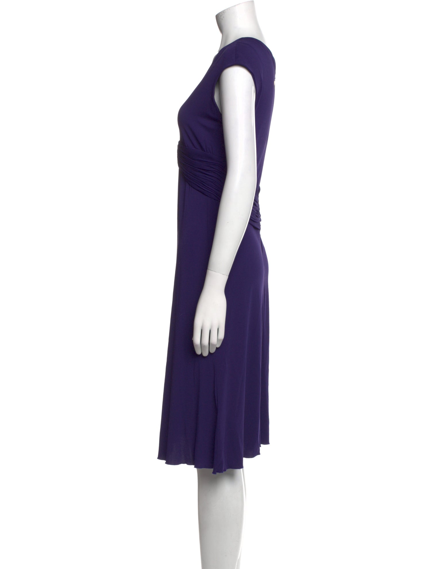 Roberto Cavalli V-Neck Knee-Length Dress