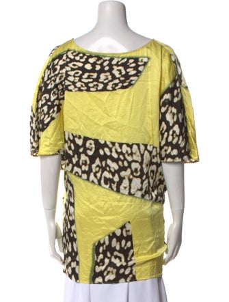 Roberto Cavalli Silk Animal Print Tunic