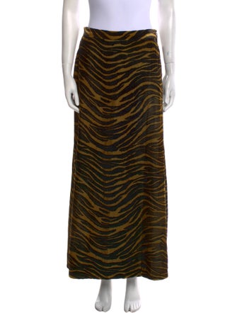 Roberto Cavalli Velvet Midi Length Skirt