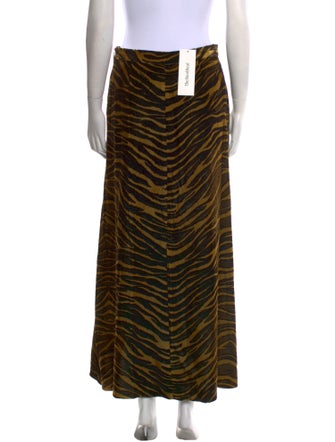 Roberto Cavalli Velvet Midi Length Skirt