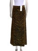 Roberto Cavalli Velvet Midi Length Skirt