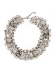 Roberto Cavalli Crystal & Resin Monogram Link Collar Necklace