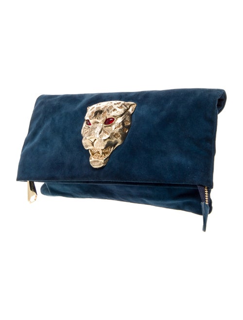 Roberto Cavalli Suede Clutch
