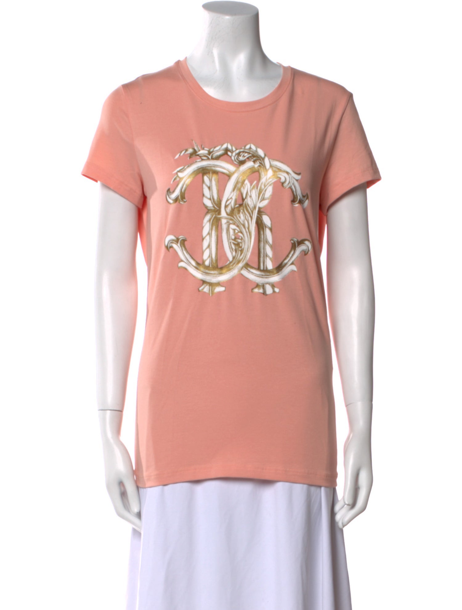 Roberto Cavalli Graphic Print Crew Neck T-Shirt