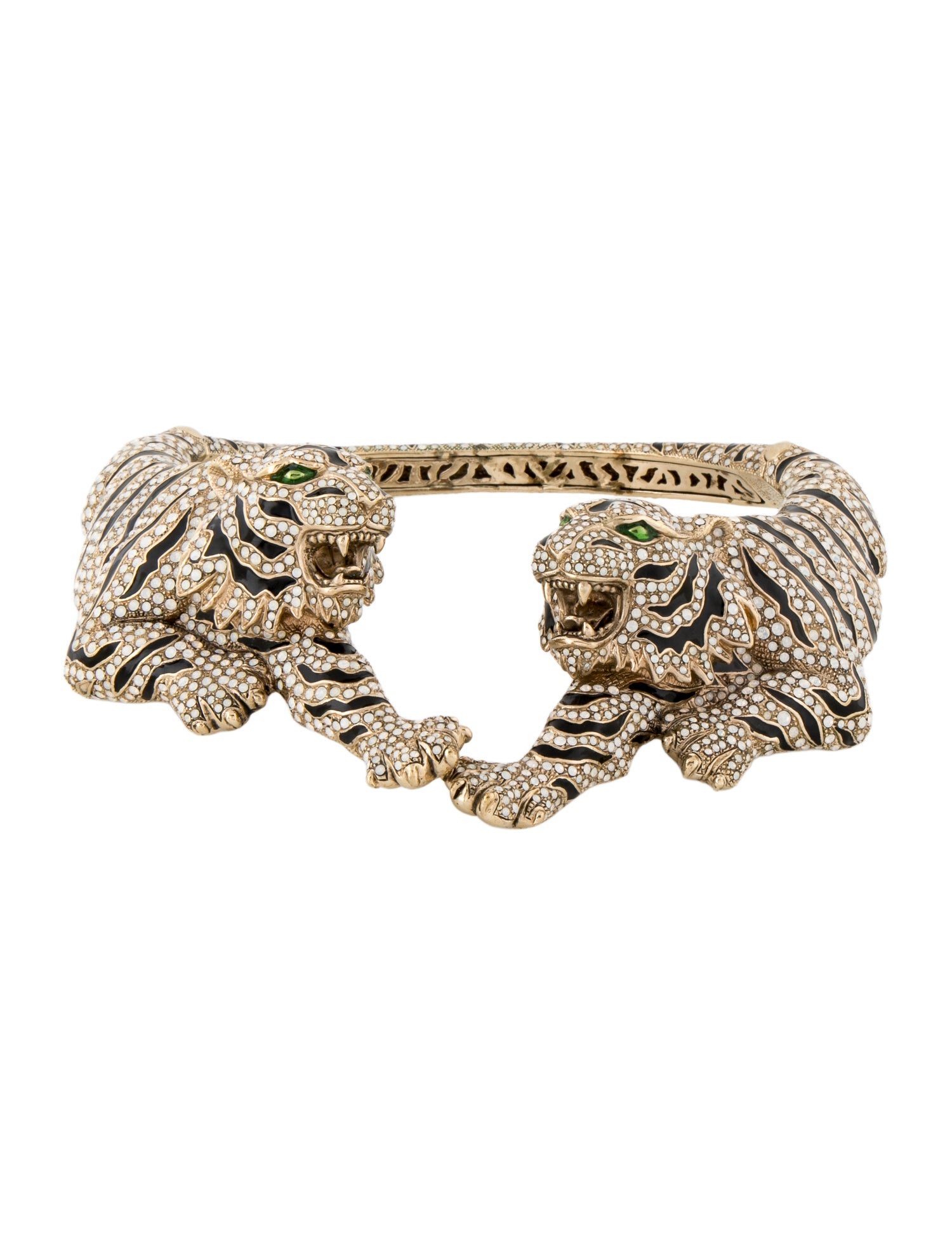 Roberto Cavalli Crystal & Enamel Roar Choker Necklace