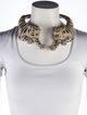 Roberto Cavalli Crystal & Enamel Roar Choker Necklace