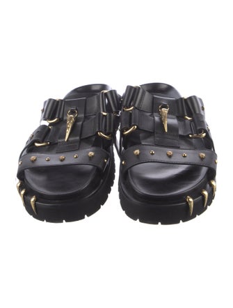 Roberto Cavalli Leather Slides