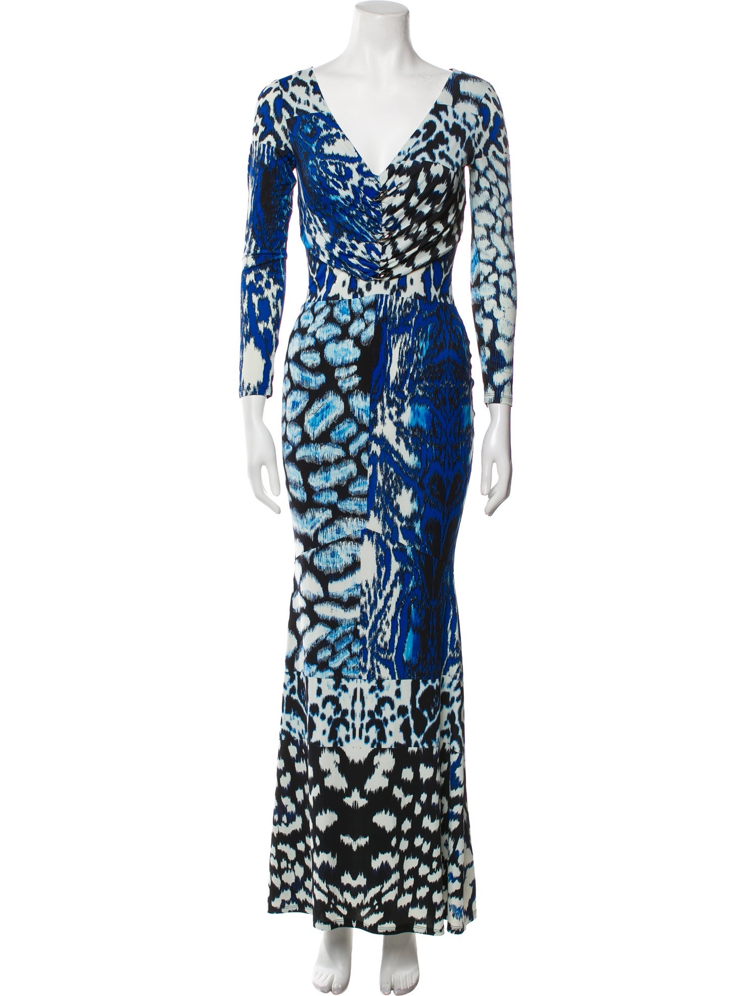Roberto Cavalli Printed Long Dress